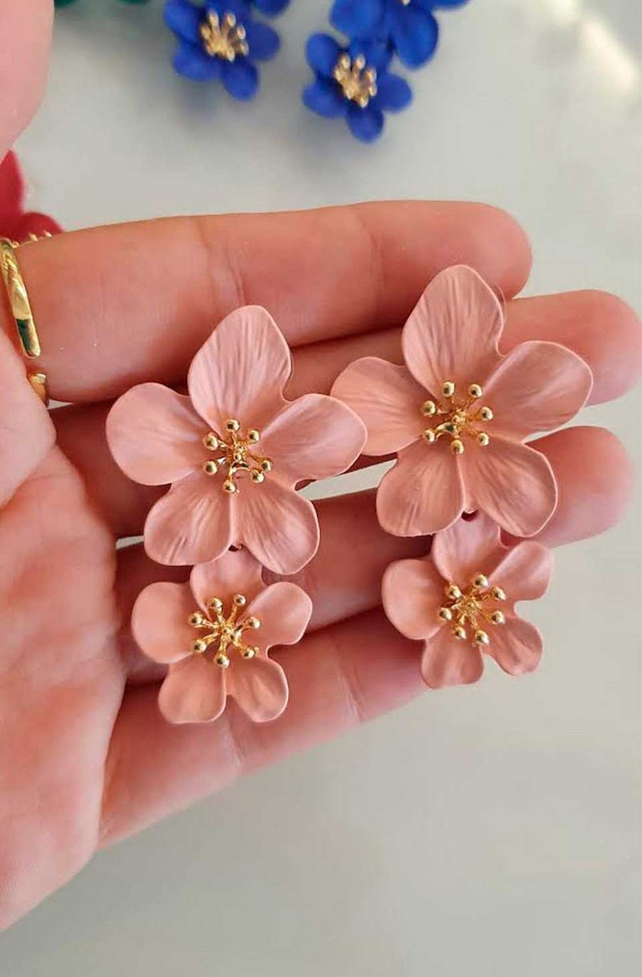 Accesorios Fetiche Suances | Pendientes Flores Rosa Magenta
