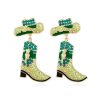 Accesorios Fetiche Suances | Pendientes Cowboy Boots Green