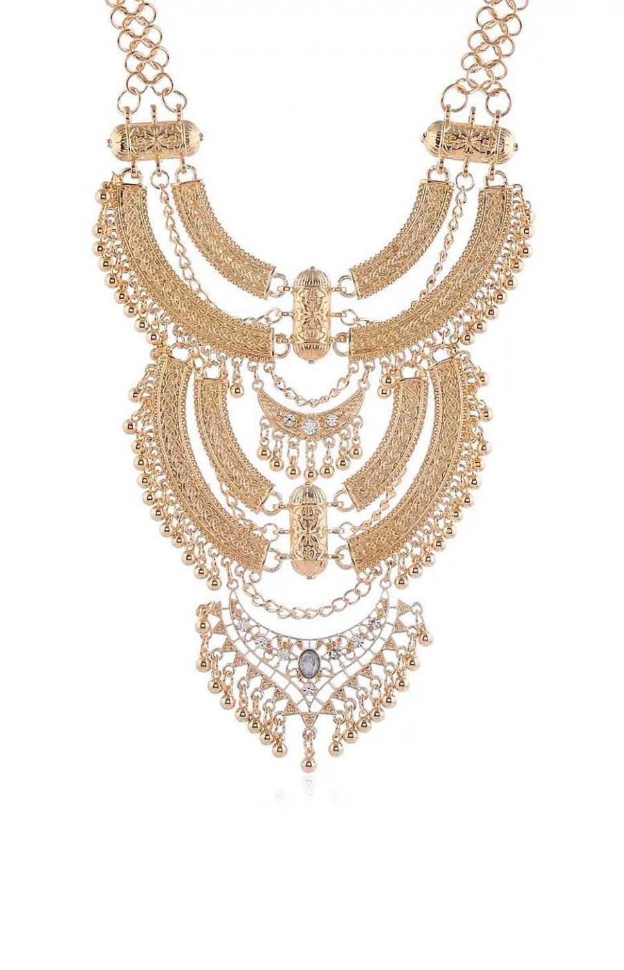Accesorios Fetiche Suances | Collar Babero Boho Dorado