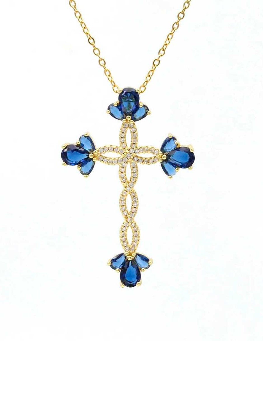 Accesorios Fetiche Suances | Collar Cruz Zafiro