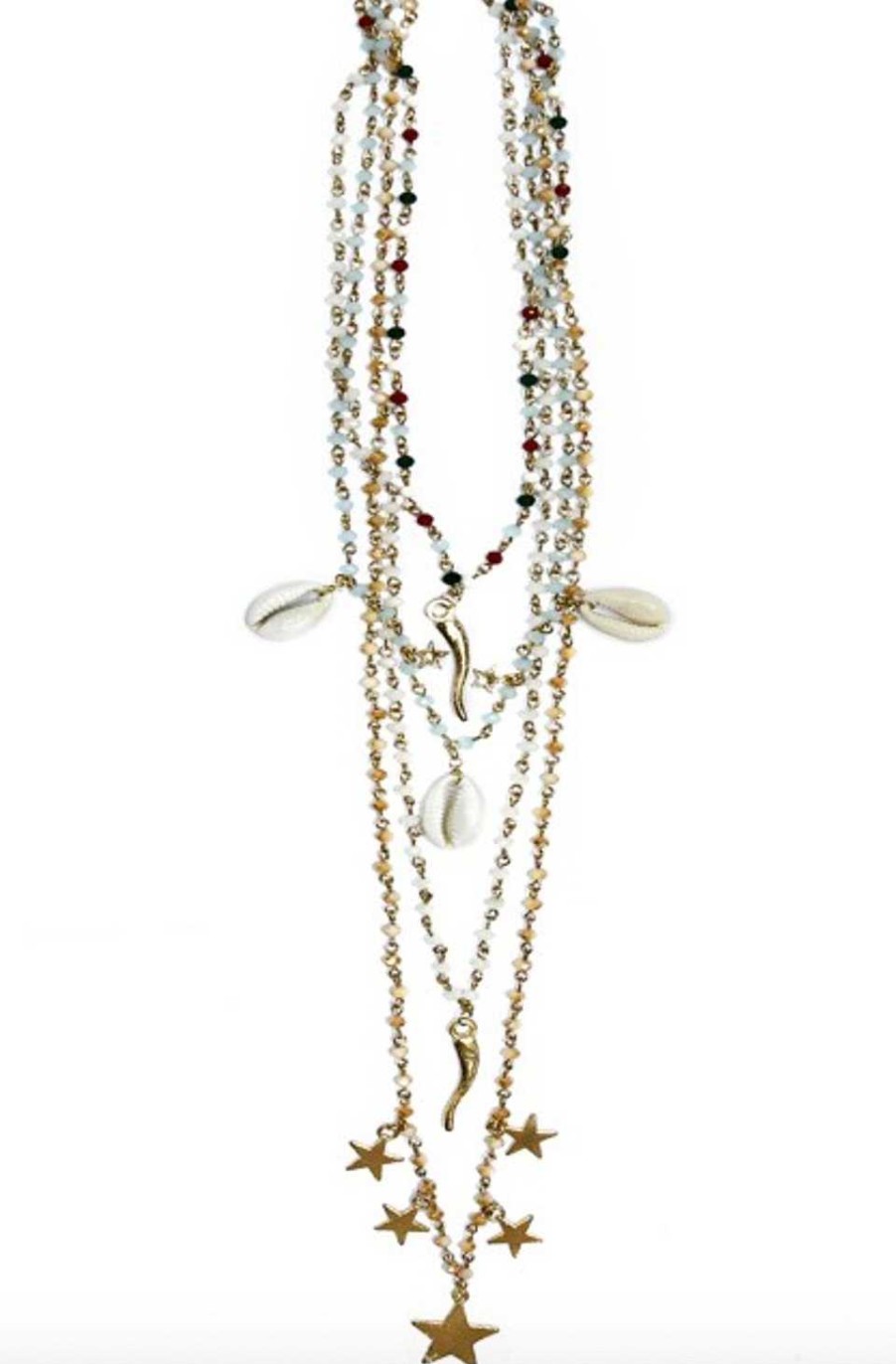 Accesorios Fetiche Suances | Collar Boho-Chic Conchas Y Estrellas