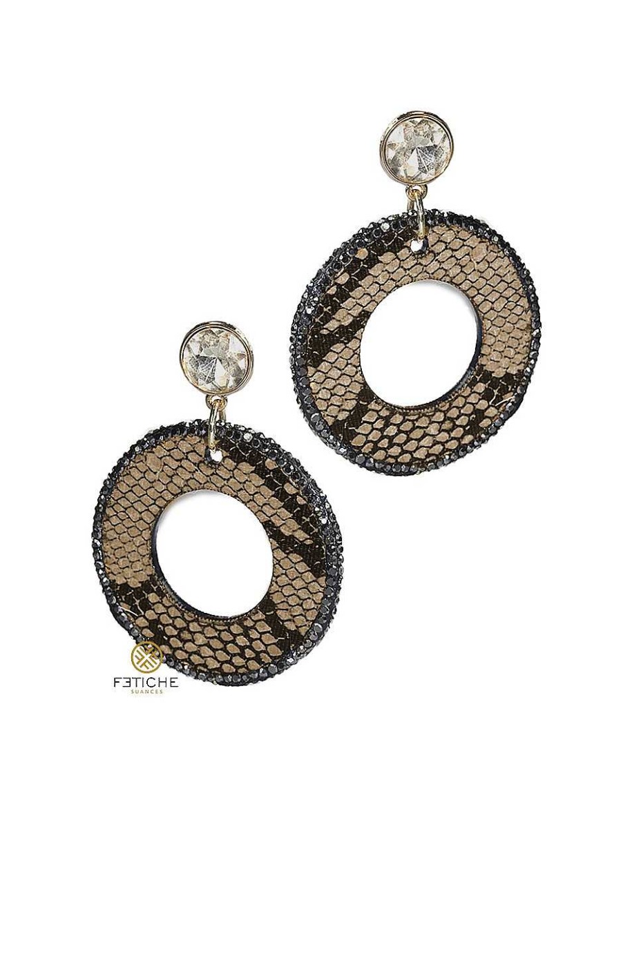 Accesorios Fetiche Suances | Pendientes C Rculo Snake Marr N