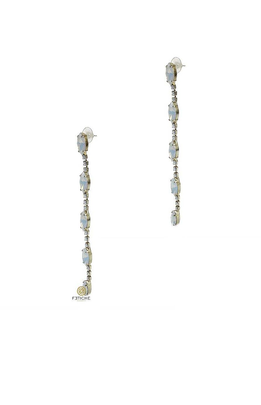 Accesorios Fetiche Suances | Pendientes Crystals Blanco