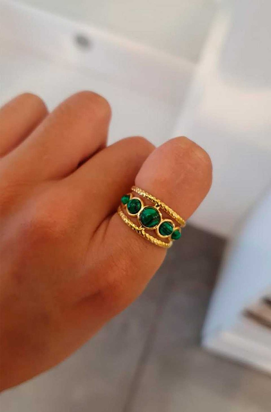 Accesorios Fetiche Suances | Anillo Malaquita