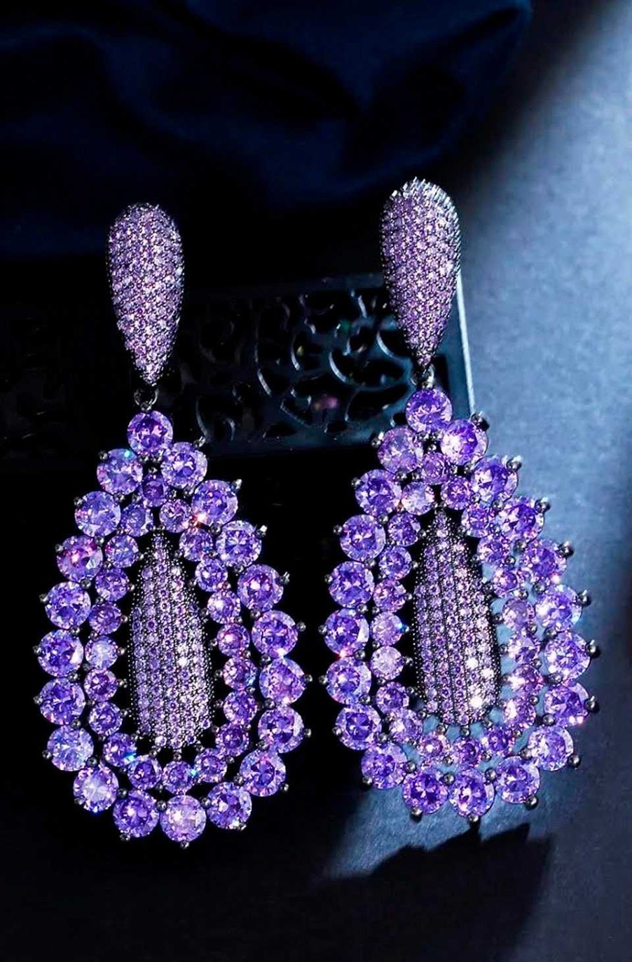 Accesorios Fetiche Suances | Pendientes Circonitas Viola