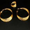 Accesorios Fetiche Suances | Set De Collar, Pulsera, Anillo Y Pendientes Dorado