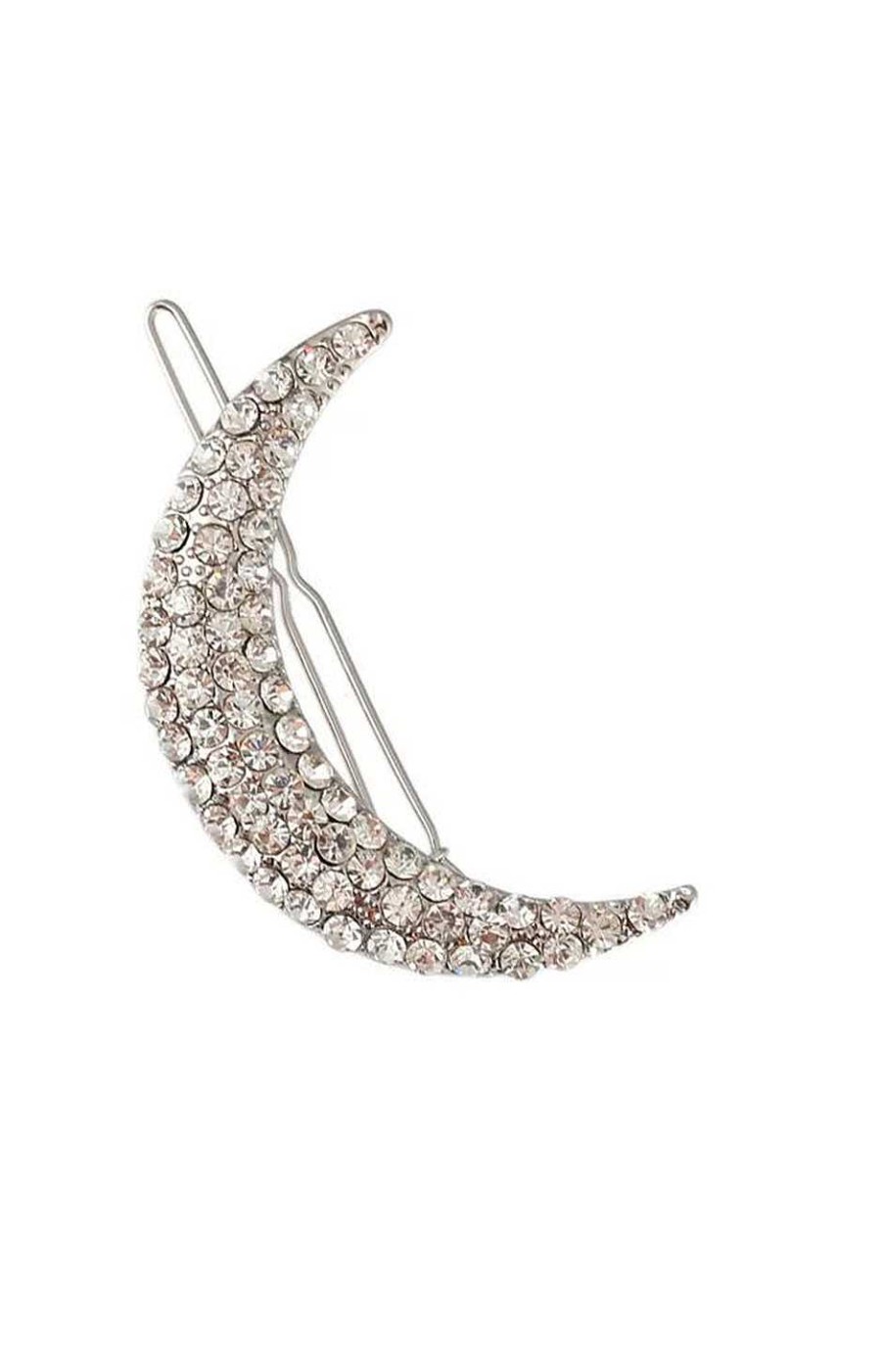 Accesorios Fetiche Suances | Horquilla Luna De Strass Plata