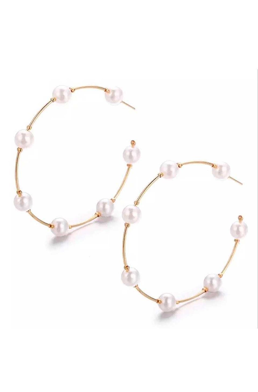 Accesorios Fetiche Suances | Pendientes Maxi Aros Con Perlas