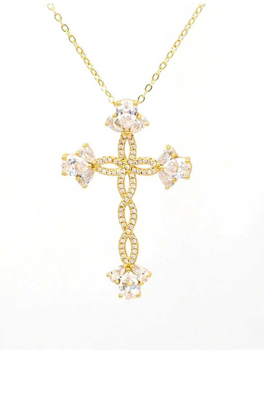 Accesorios Fetiche Suances | Collar Cruz Cristal