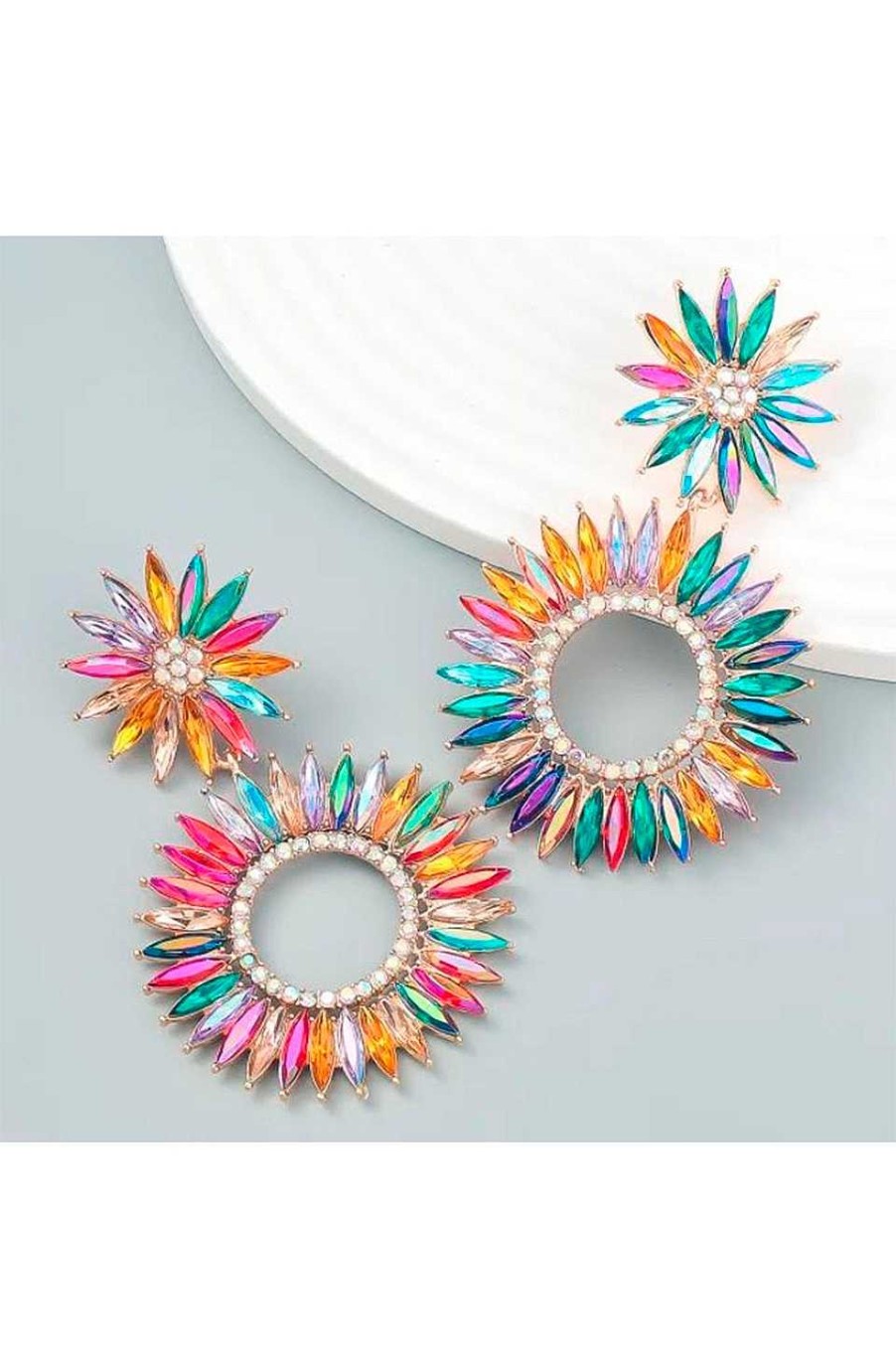 Accesorios Fetiche Suances | Pendientes Flor Raibow