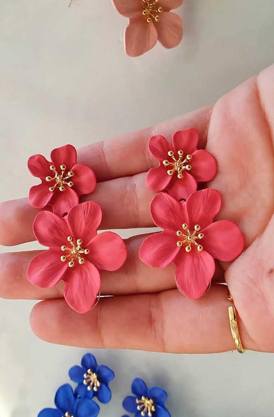 Accesorios Fetiche Suances | Pendientes Flores Rosa