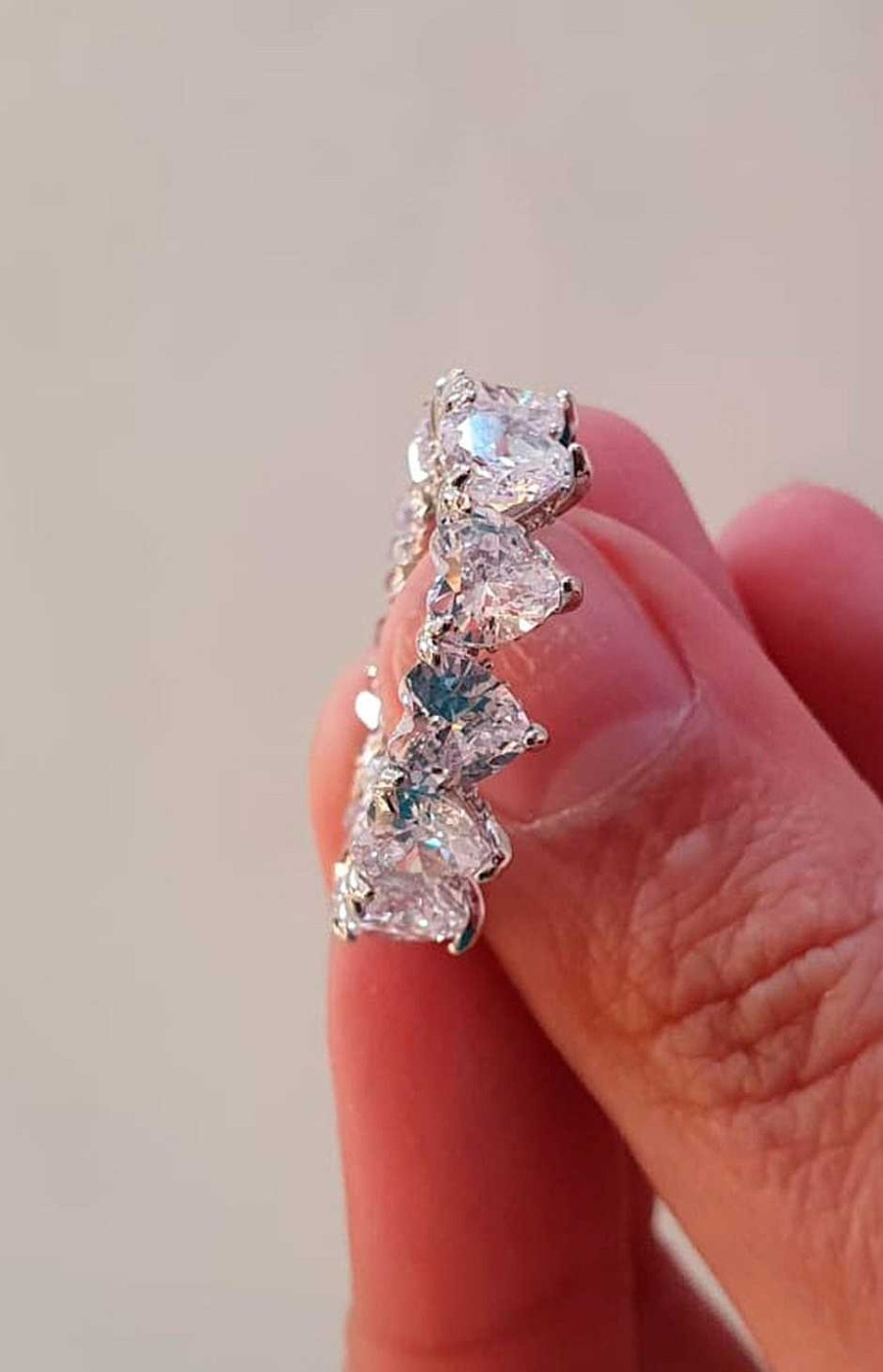Accesorios Fetiche Suances | Anillo Solitario Corazones Plata