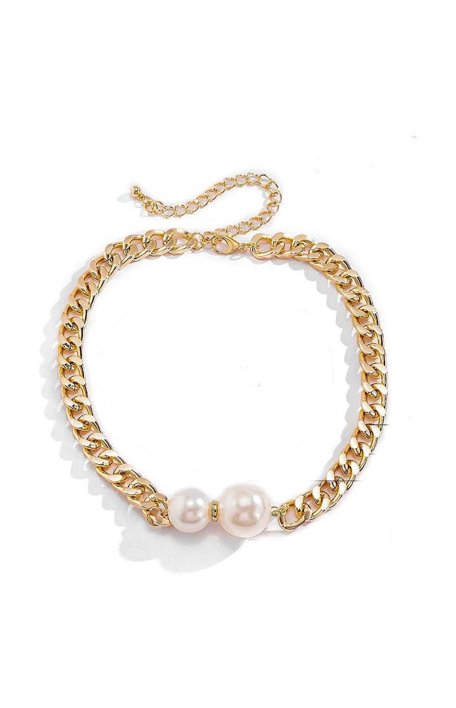 Accesorios Fetiche Suances | Collar Cadena Y Perlas