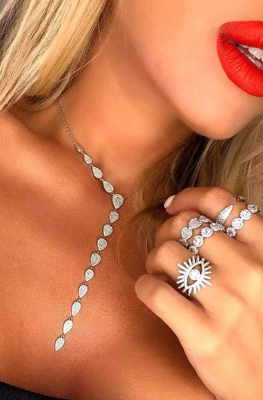 Accesorios Fetiche Suances | Collar Drops Plata