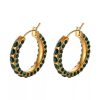 Accesorios Fetiche Suances | Pendientes De Aro Verde Intenso