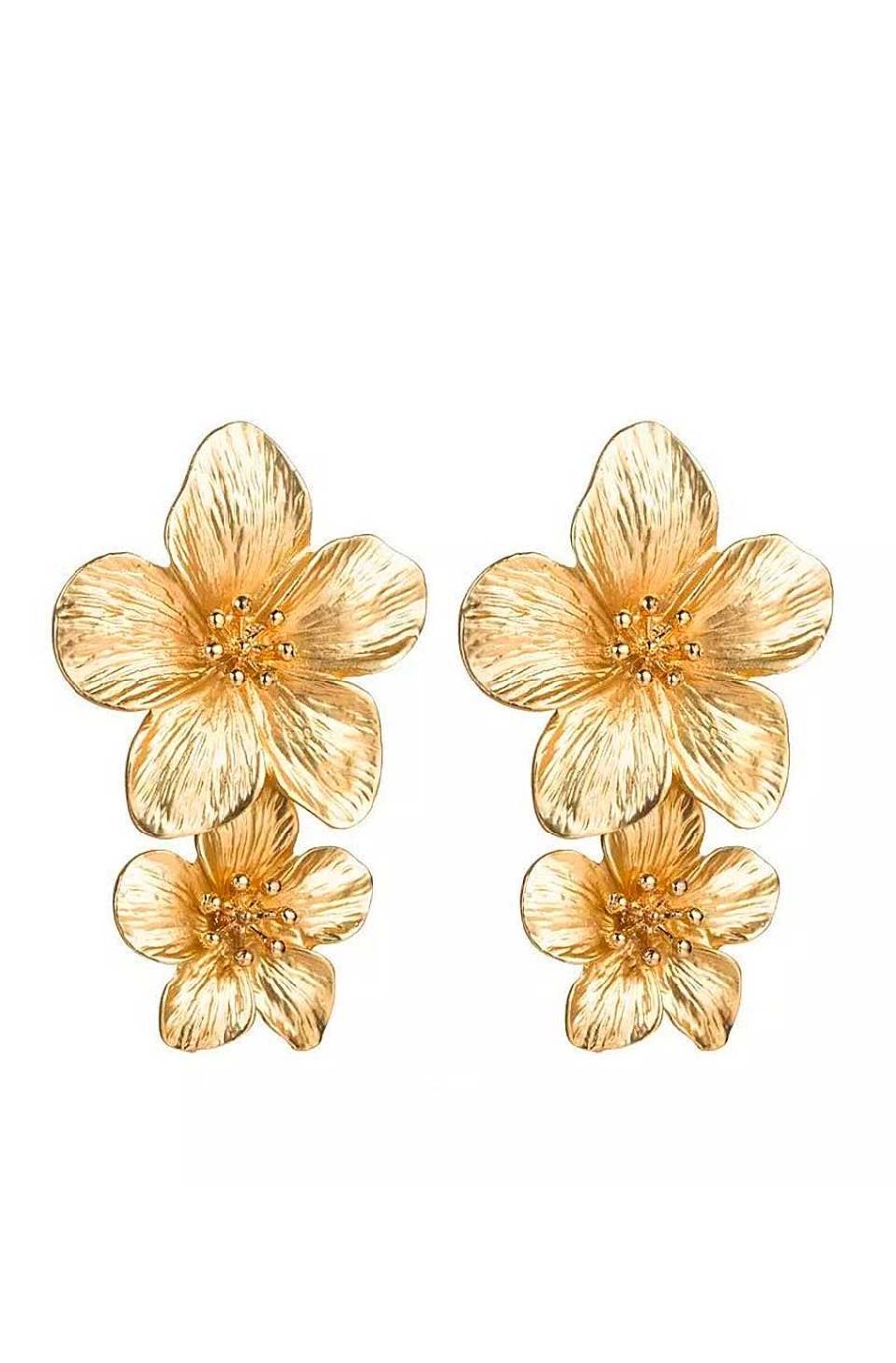 Accesorios Fetiche Suances | Pendientes Flores Gold