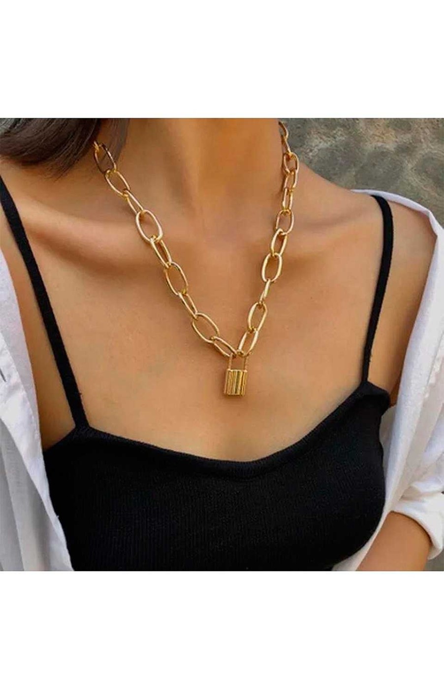 Accesorios Fetiche Suances | Collar Cadena Locked