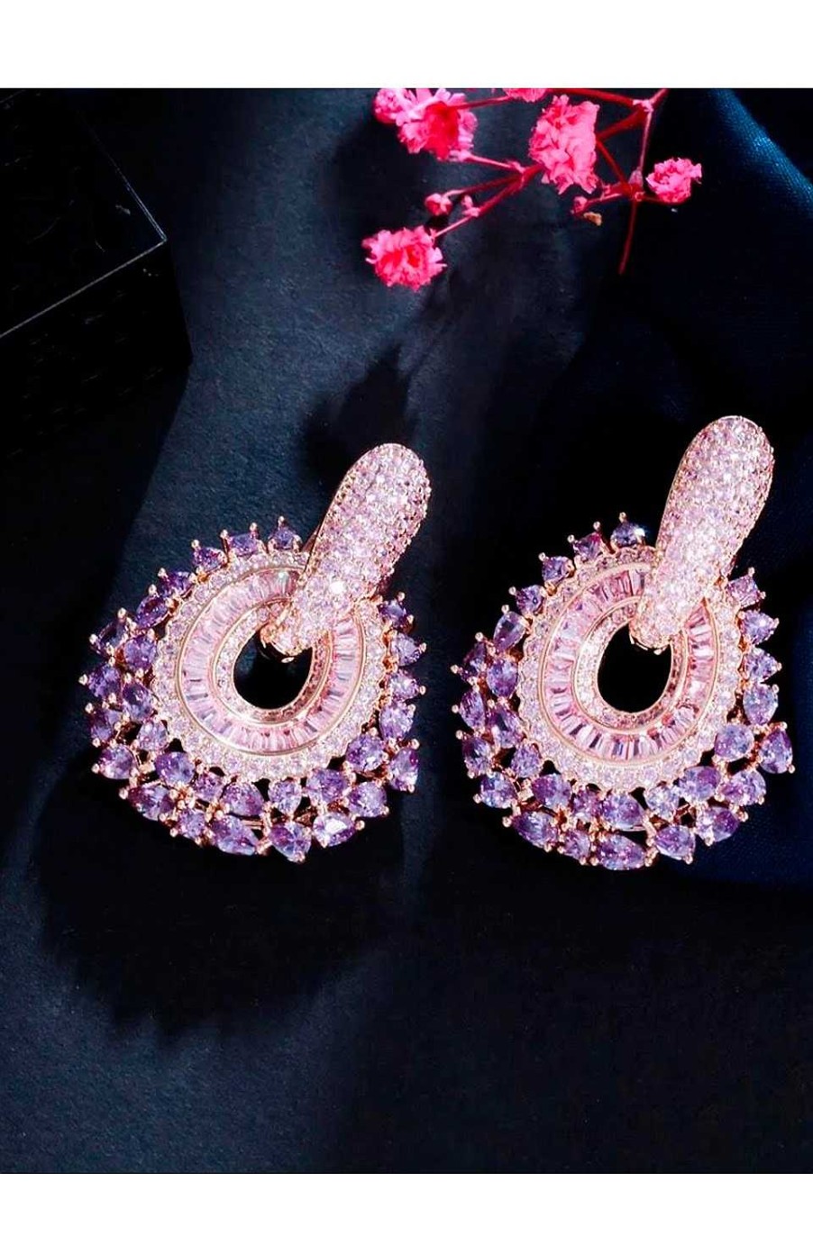 Accesorios Fetiche Suances | Pendientes Joya Pinky Violet