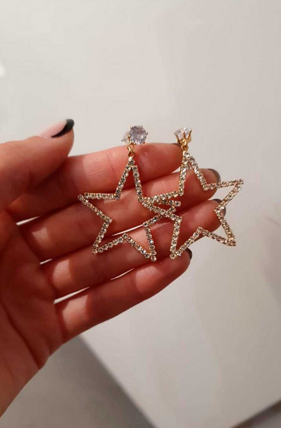 Accesorios Fetiche Suances | Pendientes Stars Color Plata
